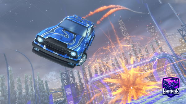 A Rocket League car design from zyox22