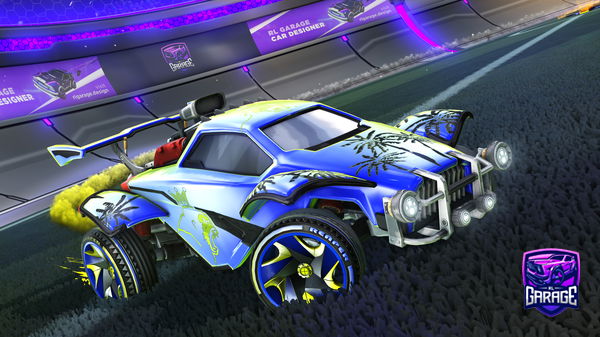 A Rocket League car design from boosted497