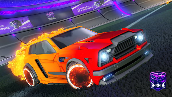 A Rocket League car design from flame_349