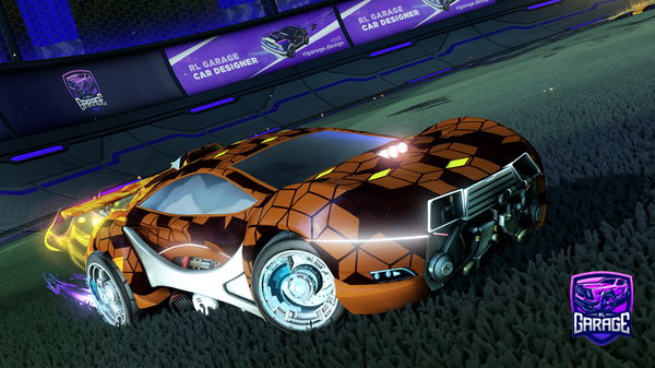 A Rocket League car design from -Mouni-