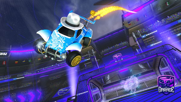 A Rocket League car design from PooleyFN