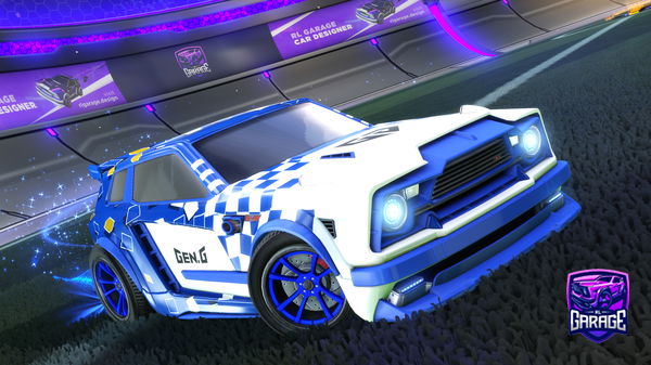 A Rocket League car design from ZebraRL_