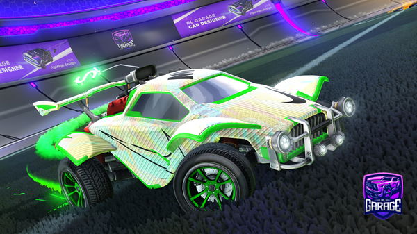 A Rocket League car design from Dxrkrl1