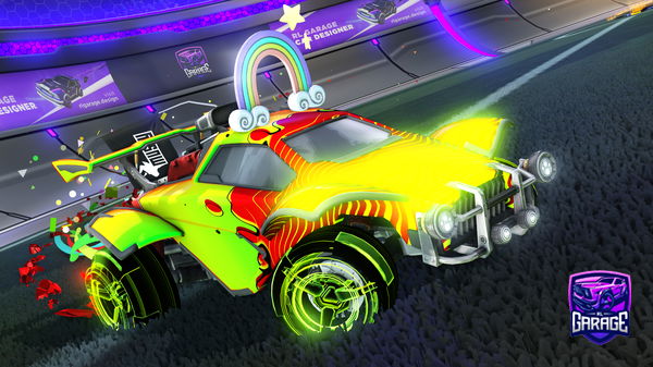 A Rocket League car design from SlackCreator722