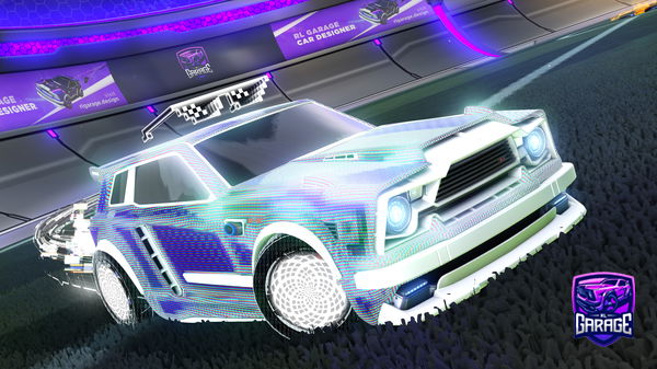 A Rocket League car design from hellodarcy