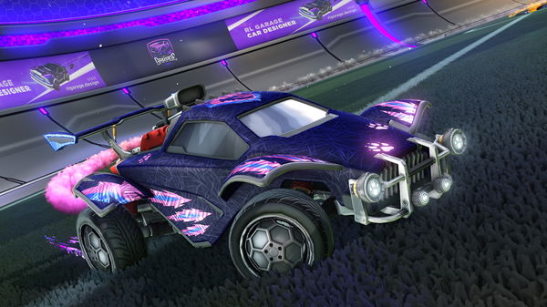 A Rocket League car design from Road_to_black_standard