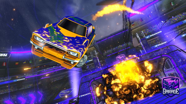 A Rocket League car design from YtTimberedElf132