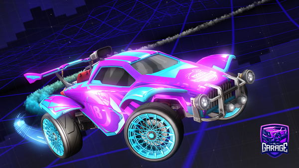 A Rocket League car design from Glowdylano