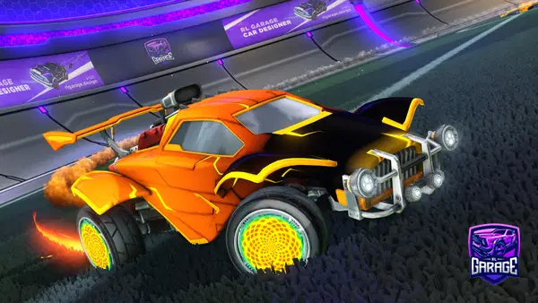 A Rocket League car design from gaviznotcool