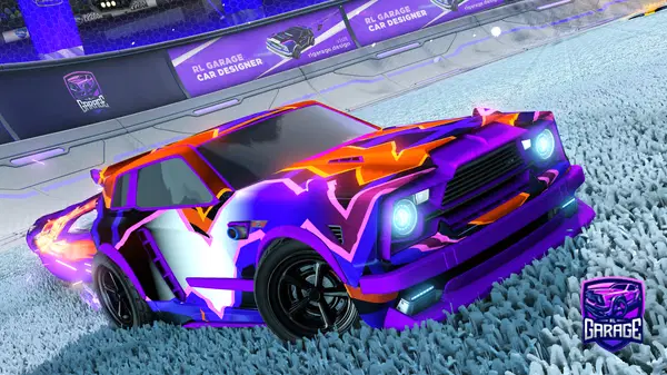 A Rocket League car design from -Goose-