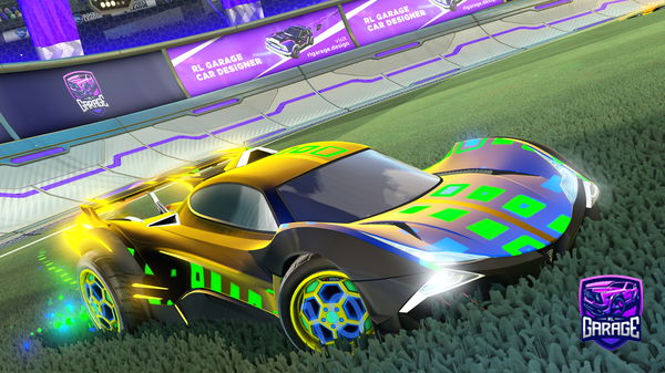 A Rocket League car design from G2186