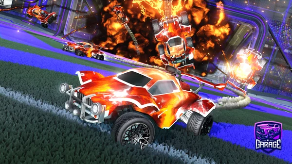 A Rocket League car design from RicckiPs4