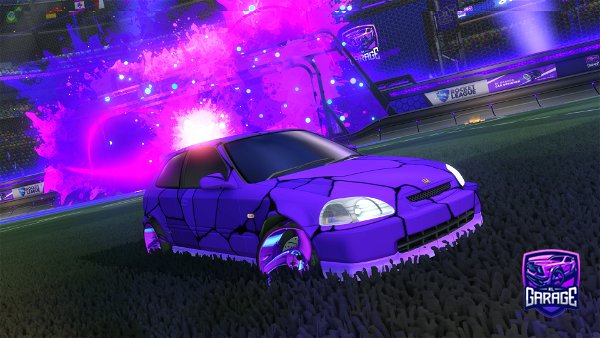 A Rocket League car design from purplerq