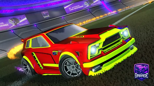 A Rocket League car design from WaffleBoi18
