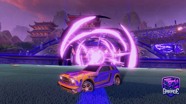 A Rocket League car design from carbonario