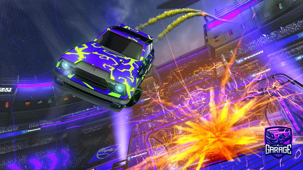 A Rocket League car design from Santi_07q