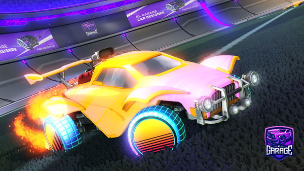 A Rocket League car design from iksagario