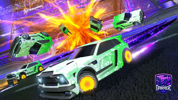 A Rocket League car design from Rowinabow