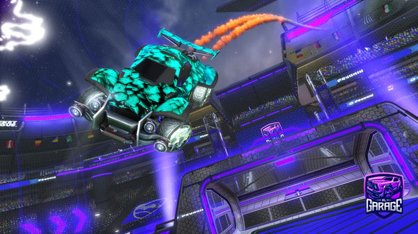 A Rocket League car design from Uhhluminate