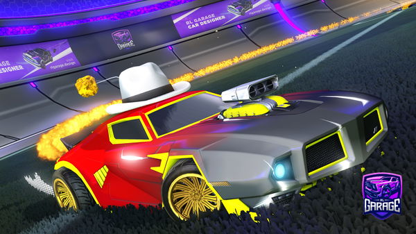 A Rocket League car design from Woofnado