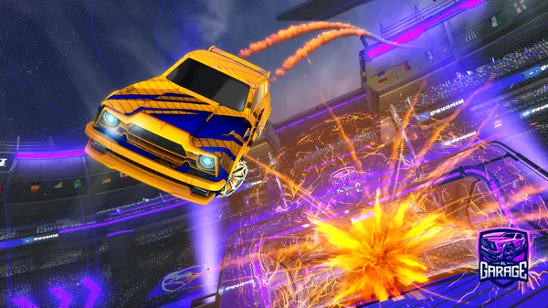 A Rocket League car design from Hobbzy11