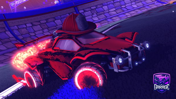 A Rocket League car design from Dxrkrl1