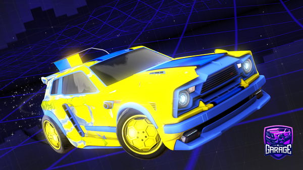 A Rocket League car design from sxnrise_