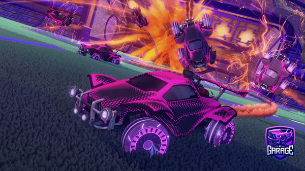 A Rocket League car design from -Mouni-