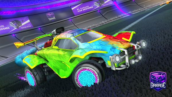 A Rocket League car design from MRNBA2KJAM