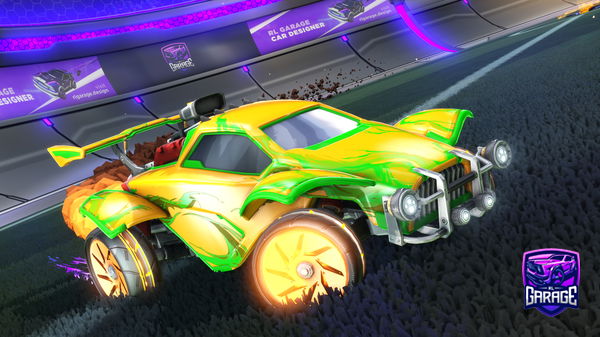 A Rocket League car design from Staticklips