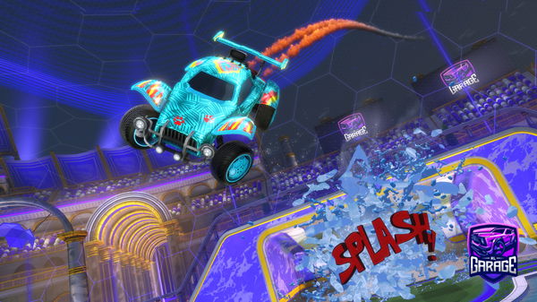 A Rocket League car design from geogek9