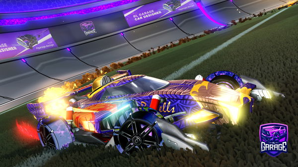 A Rocket League car design from pixl_