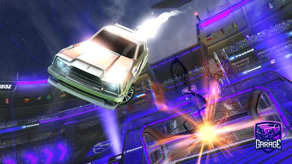 A Rocket League car design from SchoolPizzaParty