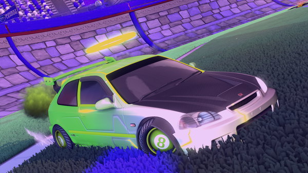 A Rocket League car design from Minuano