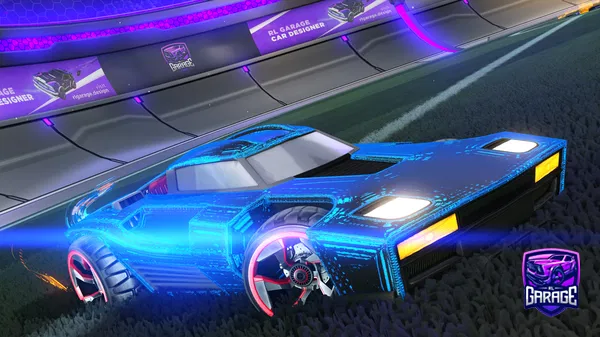 A Rocket League car design from itzsushii
