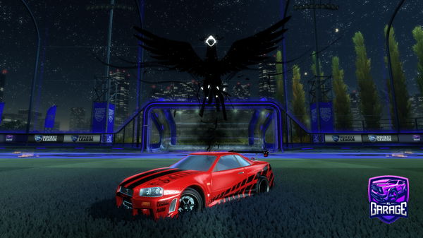 A Rocket League car design from Maggethedragon