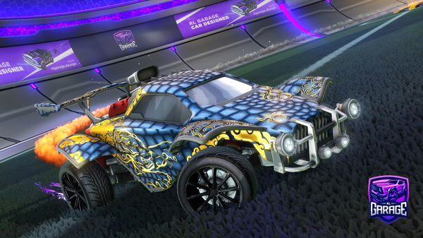 A Rocket League car design from hellodarcy