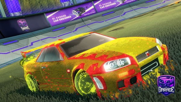 A Rocket League car design from Ishwafr