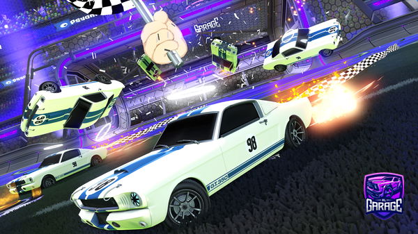A Rocket League car design from Bobbyballs