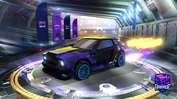 A Rocket League car design from Lewis14T_