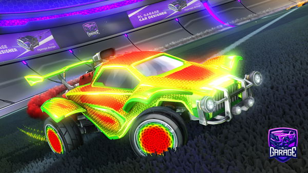 A Rocket League car design from Vzzxo