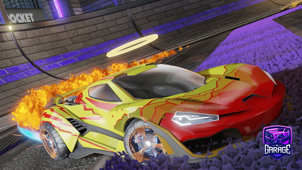 A Rocket League car design from Evrgame444