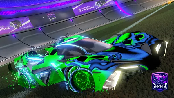 A Rocket League car design from -Goose-