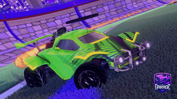 A Rocket League car design from burntsienna