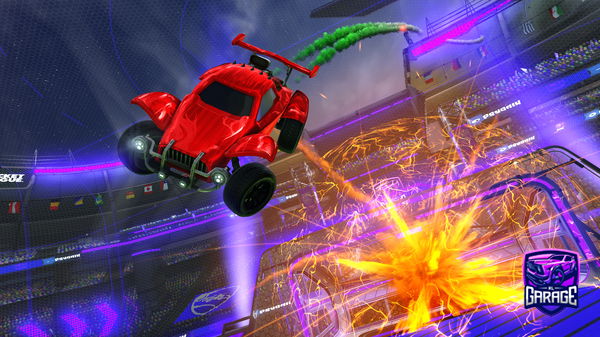 A Rocket League car design from paperzrl