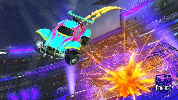 A Rocket League car design from Cryptedslash