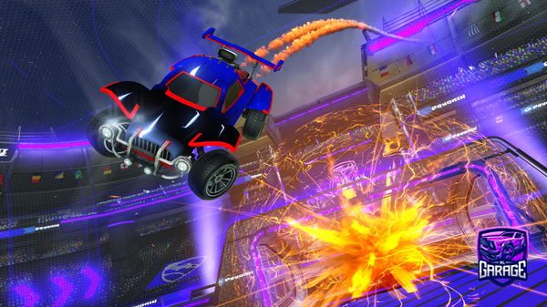 A Rocket League car design from Destr923