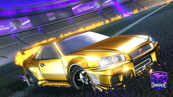 A Rocket League car design from Lommamark