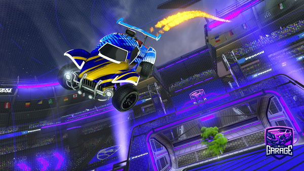 A Rocket League car design from PulseBreezy