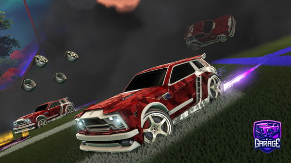 A Rocket League car design from AlliagePaille69